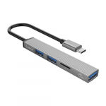 Orico USB Type-C jaotur 2 x USB 2.0, 1 x USB 3.0 ja TF-pesaga