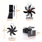 Ahju ventilaator 7 labaga