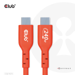 Club3D USB-C kuni USB-C kaabel CAC-1573 2m, Andmed 480Mb, PD 240W, EPR, Bi-Suunaline