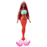 Merineitsi nukk Barbie HRR02 v&auml;rviliste juuste ja j&auml;iga sabaga, fantaasiastiilis