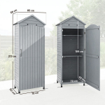 Aia hoiukapp 85x58x213 cm hall puit ja metall