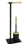Brabantia tualettpaberi ja WC-harja hoidik, must, 16 22 x 62 cm