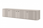 TV kapp Vesper, 38x187x36 cm, liivakarva/must