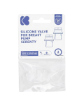 Varusilikoonklapid KikkaBoo Serenity elektrilisele rinnapumbale, 2 tk, BPA-vabad