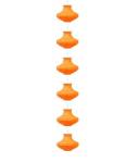 Candellux rippvalgusti Griff 3494061-18, valge/oranž