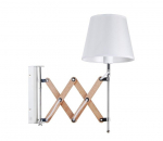 Candellux seinalamp Mito 21-75437, valge/kroom/puiduv&auml;rv