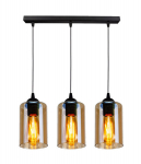 Candellux rippvalgusti Bistro 33-00545, must/merevaik
