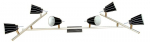 Candellux laelamp Senso, satiin/must