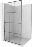 Mexen Kioto L du&scaron;isein Walk-in 100 x 200 cm, must ruudustik, valge - 800-100-103-20-77, 100 x 200 cm