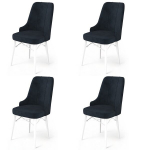 4 tooli komplekt Pare, antratsiidi ja valget v&auml;rvi