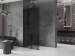 Mexen Velar l&uuml;kand du&scaron;isein Walk-in 75 x 200 cm, grafiit 8 mm, must - 871-075-000-43-70, 75 x 200 cm