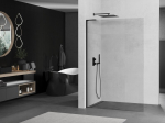 Mexen Kioto L du&scaron;isein Walk-in 100 x 200 cm, l&auml;bipaistev, must - 800-100-103-70-00, 100 x 200