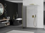Mexen Kioto du&scaron;isein Walk-in 110 x 70 cm, l&auml;bipaistev, harjatud kuldne - 800-110-212-55-00-070