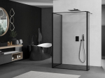 Mexen Kioto du&scaron;isein Walk-in 140 x 90 x 30 cm, must raam, must - 800-140-090-221-70-70-030