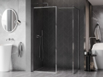 Mexen Kioto-F du&scaron;inurk Walk-in raamiga 170 x 105 cm, l&auml;bipaistev 8 mm, kroom - 800-170-202-04-00-105