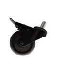 Kamado grillide rataste komplekt TunaBone Wheels set, must, 4 tk.