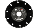 Yato L&otilde;ikeketas YT-59760, 125mm, 12000min⁻&sup1;, 80m/s, 2mm, 2.4mm, 2mm, 22.2mm, volframikarbīd, kuiv t&ouml;&ouml;, puit