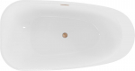 Mexen Giada vabaduseeseisev vann 170 x 90 cm, valge l&auml;ige, harjatud vask &uuml;levool - 52741709000-65, 170 x 90 cm