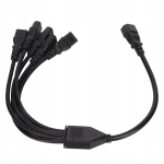 Adapter C14 kuni 5 x C13 0,5 m toitekaabel