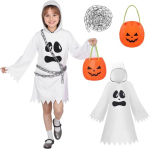 Kummituse kost&uuml;&uuml;m lastele Halloweeni kost&uuml;&uuml;m S 100-115 cm &mdash; halloween kost&uuml;&uuml;m, laste karnevalikost&uuml;&uuml;m, poiste kost&uuml;&uuml;m, kommikott, laste cosplay riided, peokost&uuml;&uuml;m, halloween komplekt