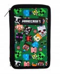 Minecraft 3 tasemega t&auml;idetud pliiatsikott