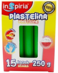 Roheline plastiliin 15 pulkade 250g - InSpiria