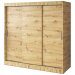 L&uuml;kandkapp riiulite ja riidepuudega Belvedo Gold Artisan tamm 200 x 200 cm komplekt