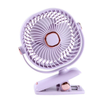 Veladranth klambriga kaasaskantav ventilaator QS-2371, 1 tk., lilla
