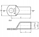 Sinine kaabli pistik 10/8 mm&sup2;, 10 tk.