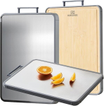 L&otilde;ikelaud KIKIIKE Titanium Bamboo Cutting Board, Pjaustymo lenta KIKIIKE Titanium Bamboo Cutting Board