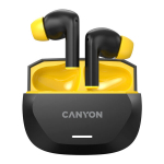 CANYON k&otilde;rvaklapid HEXAGON 7 TWS ANC+ENC juhtmevaba laadimine must kollane