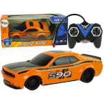 Raadiolaineid kasutav sportauto 1:24 oranžine 27 MHz Pilot