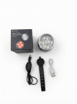iLike Rechargeable Bike Headlight with 120dB Horn, 280 Lumens, 4 Light Modes, USB Rechargeable, Wireless Remote Control