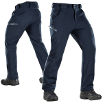 Taktikalised softshell talvep&uuml;ksid M-Tac meestele, matkamiseks, tume merev&auml;e sinine