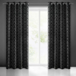 Mariall osaliselt pimendav kardin ZKEW-01, 135x250 cm, must