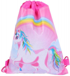 Koolikott Rainbow Unicorn, roosa, 35x27 cm