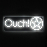 LED-neoonm&auml;rk "Shots Ouch!" 45 x 22 cm