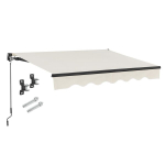 Kokkupandav varikatus 250x200 cm beež