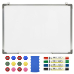 Valge kuivkustutustahvel 150 &times; 100 CM / 100 &times; 150 CM + tarvikud &ndash; marker, kustutuskumm