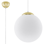 Sollux Lighting ripplamp Ugo, valge/kuldne