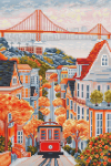 Ristpistekomplekt &bdquo;San Francisco, USA&ldquo; 17,5 x 26 cm SBPK04