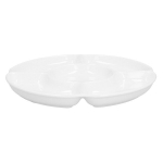 Homla portselantaldrik Auro, vaheseintega, 30 cm, valge