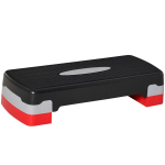 Step-laud aeroobikaks reguleeritav, 68x29x15 cm, must/hall/punane