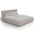 Polsterdatud voodi Salerno 180x200 cm taupe