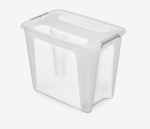 Hoiukast kaanega Prime Store, 58x39x48 cm, 73 l, l&auml;bipaistev