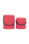2-osaline tumbade komplekt Arabella 225, punane/must