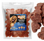UniQ Pets s&uuml;damekesed pardiliha ja riisiga, 0,5 kg