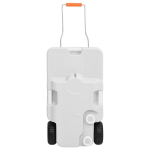 vidaXL ratastega veepaak matkamiseks 30 l, hall