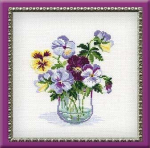 Pansies ristpistes komplekt