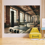Rustik T&ouml;&ouml;stuslik Fototaust Kangas Spordile Pickify, 130.05cm x 149.86cm